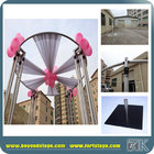 Round Pipe and Drapes for Flower Wall Decor with Circular Design With Chiffon High Quality Decor for Hotel Hall/Backwall