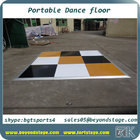 1*1m Portable wood dance floor no screw holes floor system with aluminum frame dance floor plywood dance floor