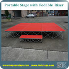 Custom color carpet portable stage platform with TUV certificate event stage small stage easy assemble