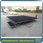 Carpet portable stage for indoor wedding party or speech events meeting or trade show events foldable risers stage