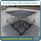 Portable stage with wheels event stage platform for catwalk or T-show performance staging