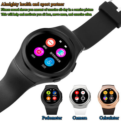 China Samsung Shape 1.3&quot; 240 x 240 Pixels High Definition Round-shaped IPS Screen Smart Watch Phone supplier