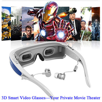 China China Manufacturer 98-inch Virtual Reality 1080P Virtual Screen Display 3D Video Glasses with AV IN HDMI supplier