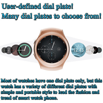 China MTK2502C 1.3&quot; High Definition Round-shaped Screen Smart Watch Phone Supports GSM quad-band SIM card and TF card supplier