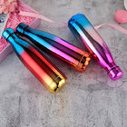Gradient color 500ml Stainless Steel hot Water Bottle& Cola Shaped Bottle