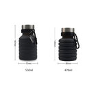 Outdoor Silicone Folding Water Bottle Foldable Durable for Sport Hiking Cycling