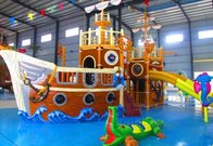 Water Park Play Equipment / Outdoor Amusement Park Pirate Small Water Slide
