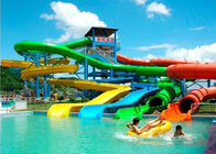 Colorful Swimming Pool Fiberglass Water Slide Water Park Playground Equipment