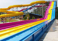 Multi Color Commercial Fiberglass Water Slides Outdoor Play Equipment