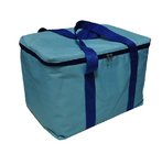 Reusable polyester cooler bag for frozen seafood