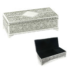 Silver Plated Trinket Box Antique Finish for Wedding Decoration Wedding gifts