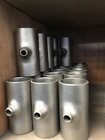 Ti alloy R50400/GR.2 schedule 40 titanium tee butt weld t shape pipe fittings