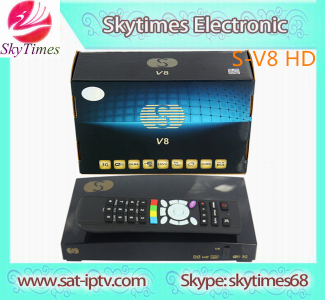 skybox S-V8 , SV8 HD support WEB TV HDMI USB LED Light  DVB-S2 receiver