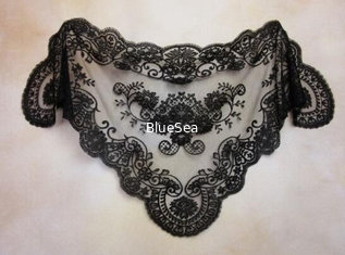 China Black  Spanish style veils and mantilla Catholic chapel lace - Mid-size supplier