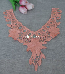 China 100%Polyester Water Soluble Embroidery  Pajams Collar Lace  Necklace Decoration supplier