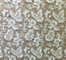 Apparel Accessories Mesh Based  Embroidery with Bead  Lace Fabric  Ivory Color supplier