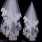 Embroidery Cord lace with Rhinstone  Ivory/White Bridal Veil  Wedding Accessories supplier