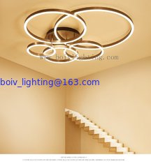 China Acrylic  And Aluminum LED Ceiling Lamos Wihte 580*400*120MM Coffee Color supplier