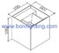 Aluminum Cube Wall Lamos Can Make Outdoor And  Indoor 3W+3W Black Or White Color supplier