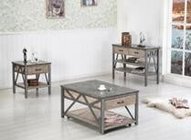 GOOD QUANLITY WOOD AND IRON COFFEE TABLE