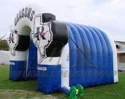 inflatable knight  helmet tunnel /inflatable tunnel entrance for event sports