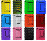 Plastic cases for iPad mini,Air Antiskid tread,with support,PC+TPU,colors,anti-shock,two-in-one