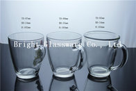clear glass beer mug with handle for wholesale