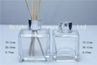 clear perfume glass bottle with knob lid