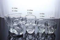 Clear Glass Skull Beer Cup, mini wine glass shot glass
