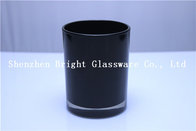 Black Glass Candle Holder For decoration