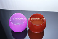 Beautiful colorful blown glass candle holder for decoration