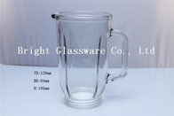 big glass juice pot with handle use in pubs, glass bottle