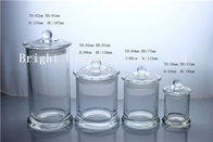 different size glass candle jars with custom lid in stock