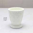 Elegant Milky White Opal Glass Cup, Opal Glass Ice Cream Cup For Sale