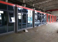 Focus on the project of temporary housing fast LCL packing box glass curtain wall fast LCL living container