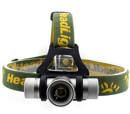 China 1x18650 Lithium Battery Powered 3 Files Multifunctional CREE Q5 Zoom Headlamp supplier