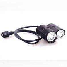 China High Brightness 2xCREE T6 18650 Battery Pack Powered 4 Flash Modes Bicycle Light/Headlamp supplier