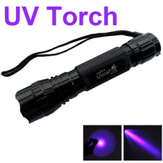 China WF501B CREE Ultraviolet UV Led Flashlight/Torch 395NM-405NM Pet Urine Detector supplier