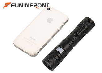 China USB Rechargeable CREE XM-L L2 Powerful LED Flashlight with Clip for Outdoor Camp supplier