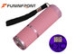 395NM Handheld MINI Flashlight Ultraviolet Blacklight 9 LED Light UV Detector supplier