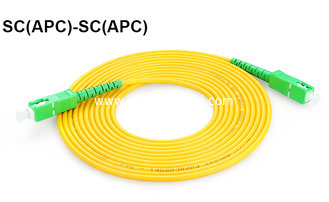China Simplex single mode 3.0mm 3M PVC SC/APC LC/PC fiber optic patch cable supplier