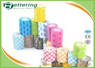 Printed Veterinary elastic Non Woven Cohesive Bandage with various patterns available