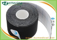 Elastic cotton adhesive kinesio tape Sports injury muscle strain protection tapes first aid bandage support black colour