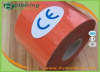 Kinesiology Tape Kinesio Tape 5cm x 5m Waterproof Pure Cotton,Sports Safety Muscle Tape Orange Colour