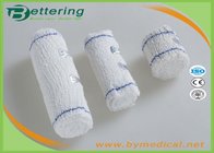 Medical Elastic Cotton Crepe Bandages Non sterile Surgical Elastic Bandage with red or blue thread