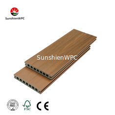 Sunshien WPC engineered flooring with co-extrusion decking pvc filmed coated