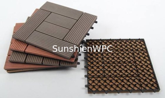 Sunshien WPC decking tile 300*300mm  for outdoor highly reliable as customer DIY organized