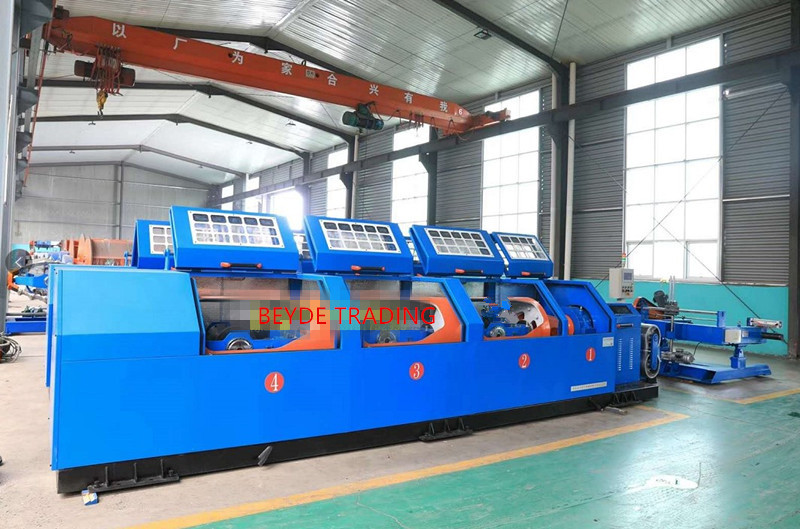 Tube Type 400/500 1+3 Tubular Stranding Machine For Wire Rope PLC Control
