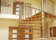 Modern simple Laminated Glass Spiral Stairway design portable residential prefabricated spiral staircase/stairwell
