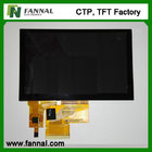 5 inch capacitive touch screen 800*480 dots 450 cd/m2 LCD touch screen